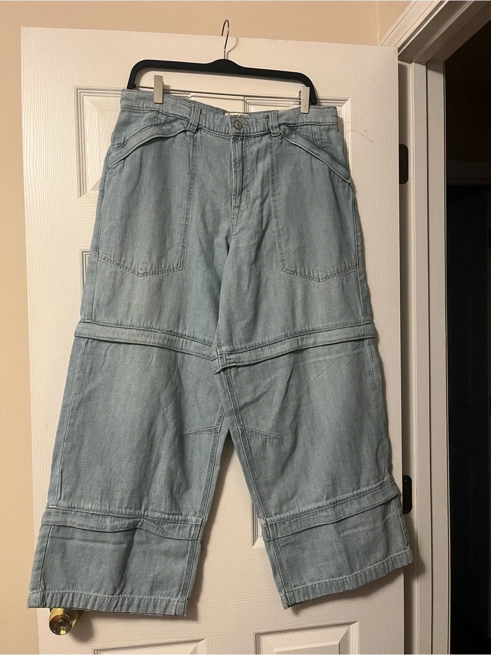 Free People/ We The Free Trailblazer Convertible Zip Jeans ~Circuit Size 31